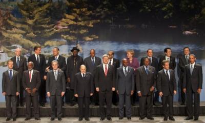 G20 kohtumisel osalenud riigijuhid Torontos.<br>  Foto: Jason Ransom, PMO<br>   - pics/2010/07/28759_1_t.jpg