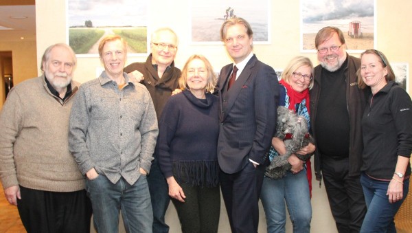 The EstDocs team from left to right: Rein Ende, Paul Shoebridge, Lembitu Ristsoo, Kalli Paakspuu, Mihkel Ranniste, Maret Jaks (with pooch Paris), Jaak Järve and Maimu Mölder. Missing from photo: Johanna Helin, Tauno Mölder and Keltie Thomas. - pics/2019/02/53154_001_t.jpg