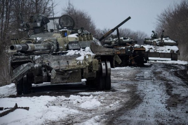 Hävitatud Vene tankid, Ukraina, 7. märts, 2022. Irina Rybakova/Press service of the Ukrainian Ground Forces - pics/2022/03/59092_002_t.jpg