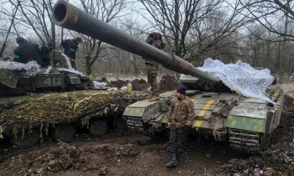 Ukraina tankid Bahmuti lähedal. Foto: Reuters - pics/2023/01/59893_001_t.webp