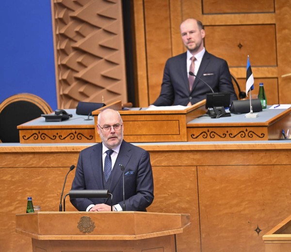 President KAris Riigikogus. Foto: presidendi kantselei - pics/2023/04/60144_001_t.jpg