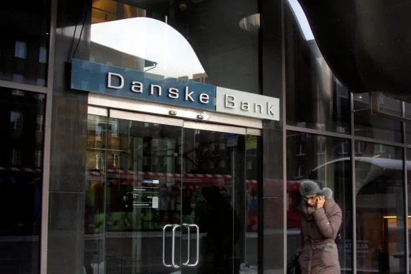 Danske Bank’s branch in Tallinn, Estonia, was the center of the massive money laundering for years. Photo: Valda Kalnina/EPA, via Shutterstock - pics/2023/04/60158_001_t.webp