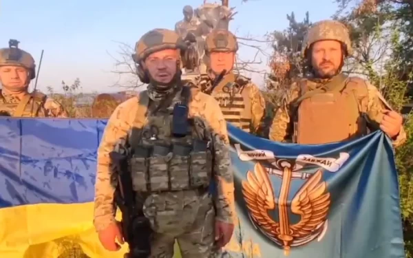 Ukraina sõdurid Urožaino külas. Foto: 35TH SEPARATE MARINES BRIGADE OF THE UKRAINIAN ARMED FORCES/Reuters - pics/2023/08/60438_001_t.webp