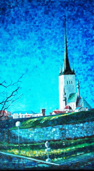 Oleviste Kirik, Tallinn #707, acrylic. Jaan Teng. - pics/2023/09/60492_002_t.jpg