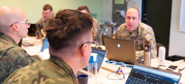 In a first-of-its-kind trilateral cyber exercise, the Maryland Air National Guard and Estonia’s Cyber Command hosted the Baltic Blitz 23 exercise on September 17-20, 2023, at Ämari Air Base, Harjumaa, Estonia. MARYLAND ARMY NATIONAL GUARD / 1ST SGT. THADDEUS HARRINGTON - pics/2023/10/60557_001_t.jpg
