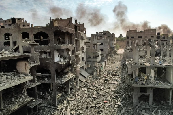 Iisraeli poolt purustatud hooned Jabalia pagulastelaagris, Gazas.Yahya Hassouna / AFP - Getty Images - pics/2023/10/60579_001_t.webp