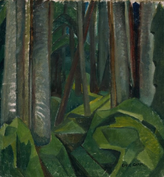 Emily Carr. Untitled Forest Scene c. 1932, õli lõuendil. Foto: Royal BC muuseumi kogust Victorias. - pics/2024/01/60792_001_t.jpg